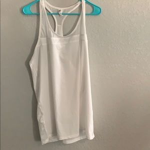 White Champion Workout Tank